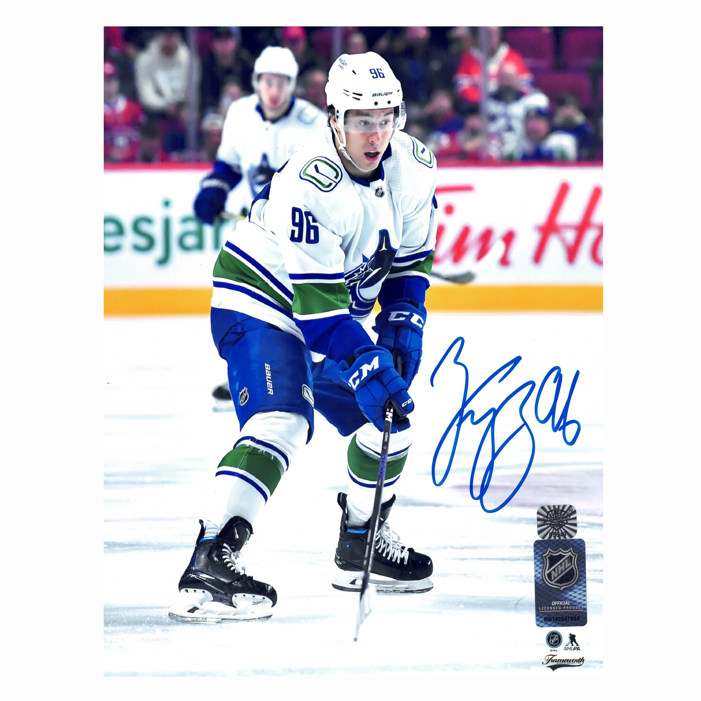 Andrei Kuzmenko Vancouver Canucks Autographed Away 8x10 Photo