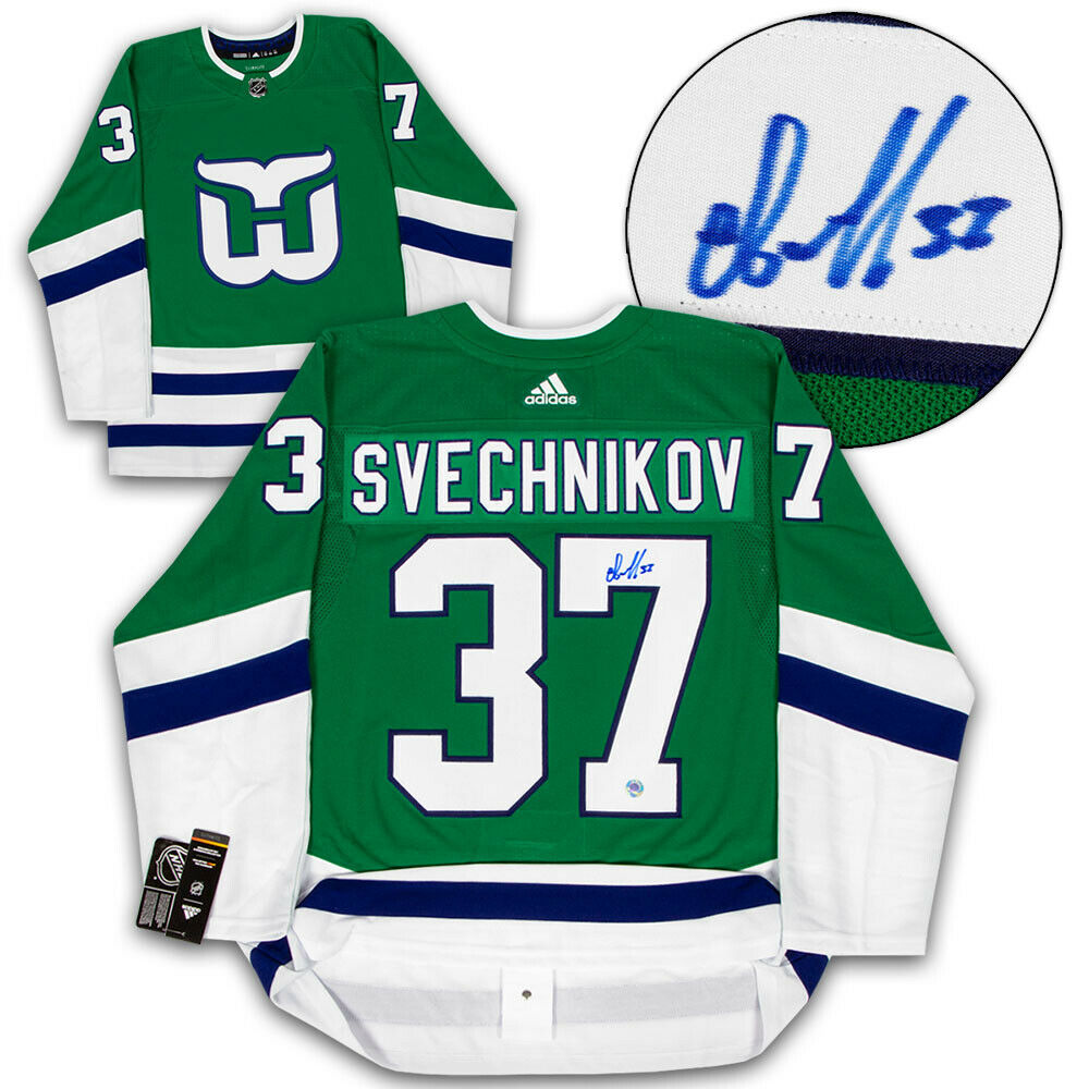 Andrei Svechnikov Carolina Signed Hartford Whalers Night Adidas Jersey