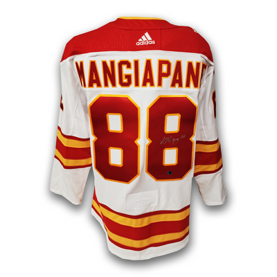 Andrew Mangiapane Calgary Flames White Adidas Away Jersey