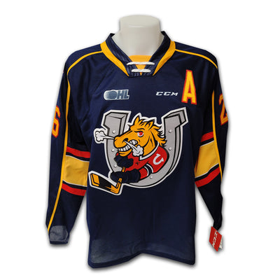 Andrew Mangiapane Barrie Colts Navy CCM Jersey