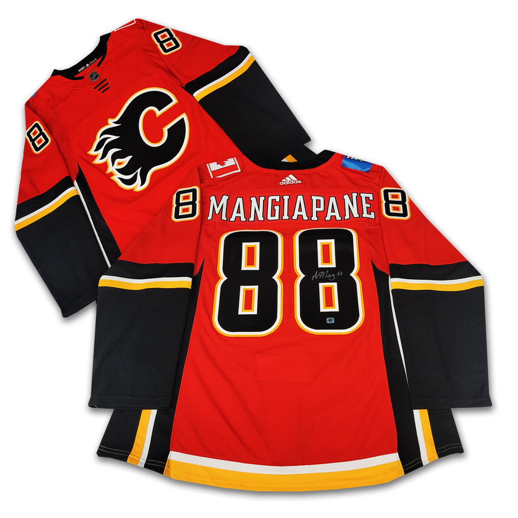 Adidas Calgary Flames No88 Andrew Mangiapane 40th Anniversary Third 2019-20 NHL Jersey