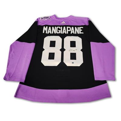 Andrew Mangiapane Calgary Flames Hockey Fights Cancer Adidas Jersey