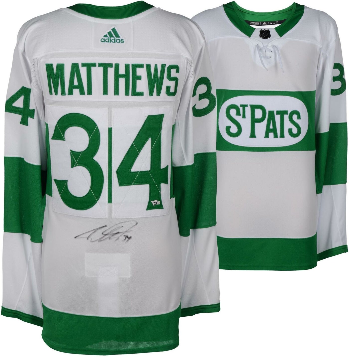 Auston Matthews Toronto Maple Leafs St. Pats Adidas Jersey
