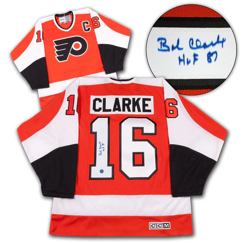 Bobby Clarke Philadelphia Flyers Autographed CCM Vintage Hockey Jersey