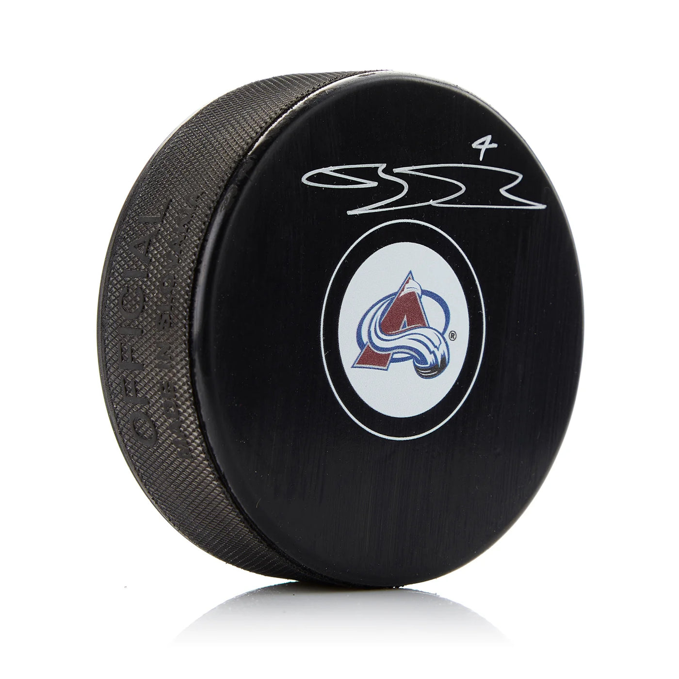 Bowen Byram Autographed Colorado Avalanche Hockey Puck