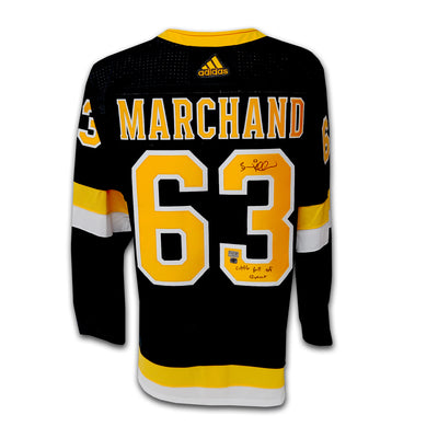 Brad Marchand Boston Bruins Third Adidas Jersey Inscribed Little Ball of Great
