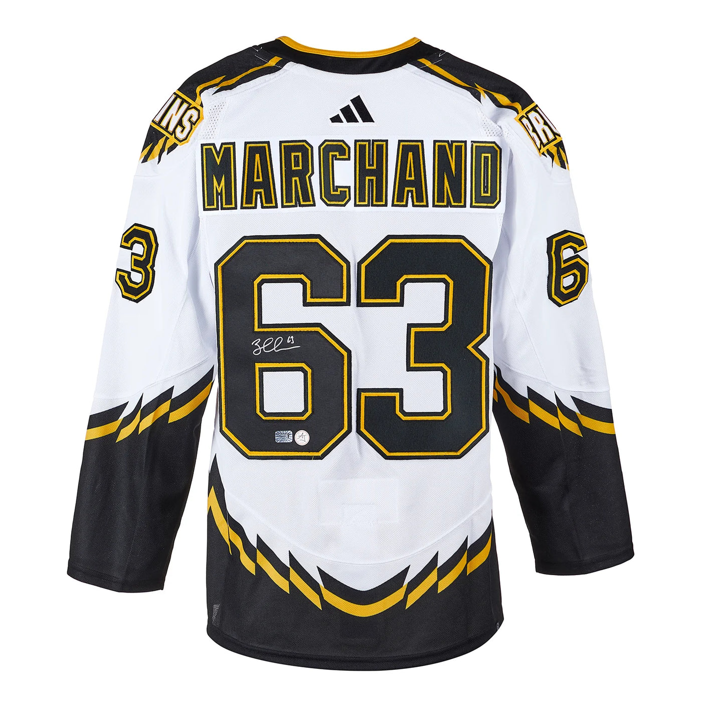 Brad Marchand Autographed Boston Bruins Reverse Retro 2.0 Adidas Jersey