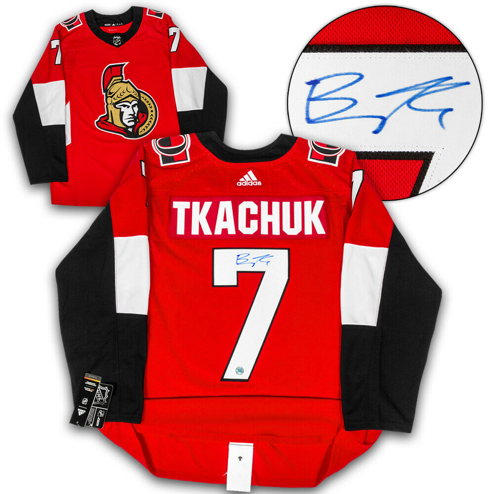 Brady Tkachuk Ottawa Senators Autographed Adidas Authentic Jersey