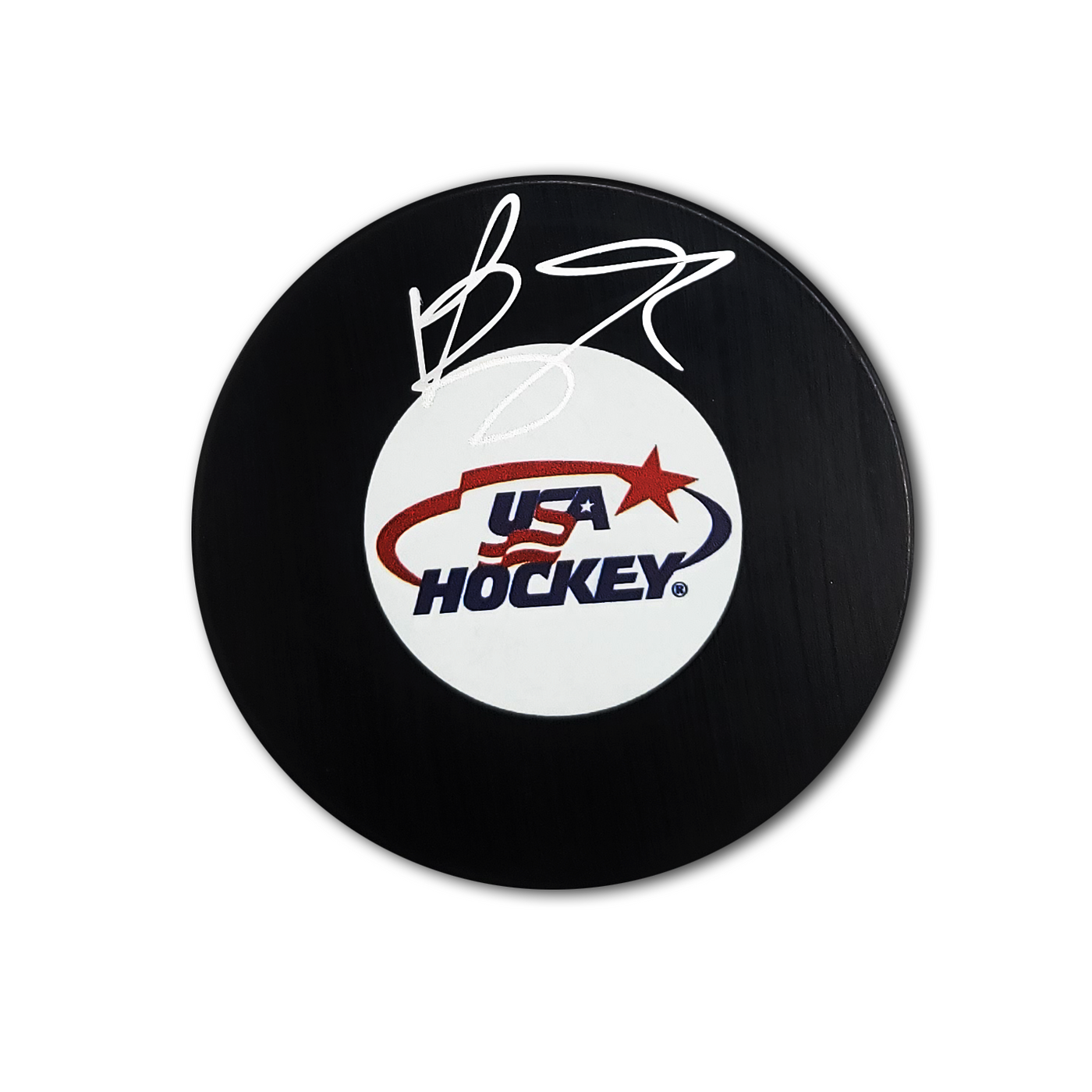 Brady Tkachuk Team USA Autographed Hockey Puck