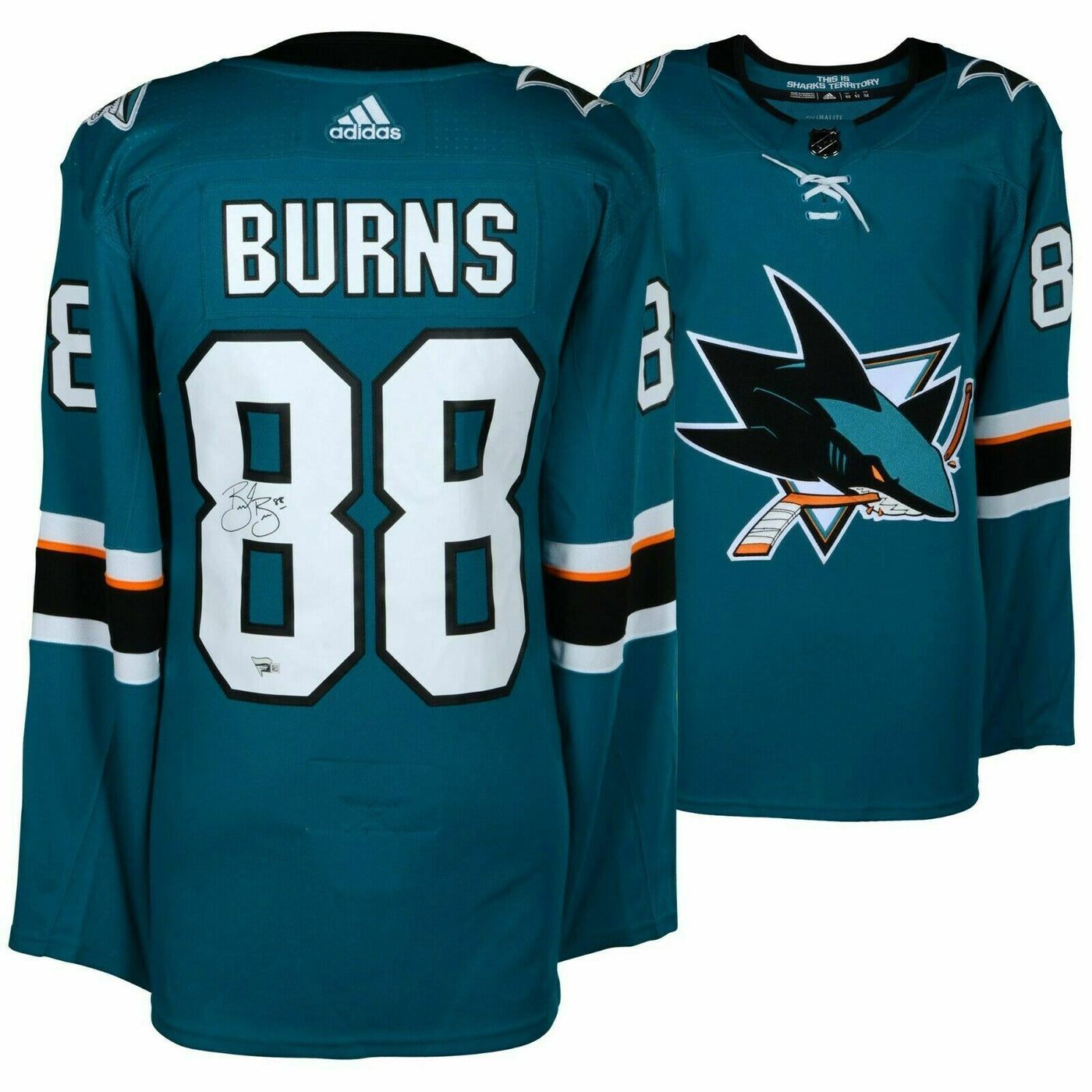 Brent Burns San Jose Sharks Teal Adidas Jersey
