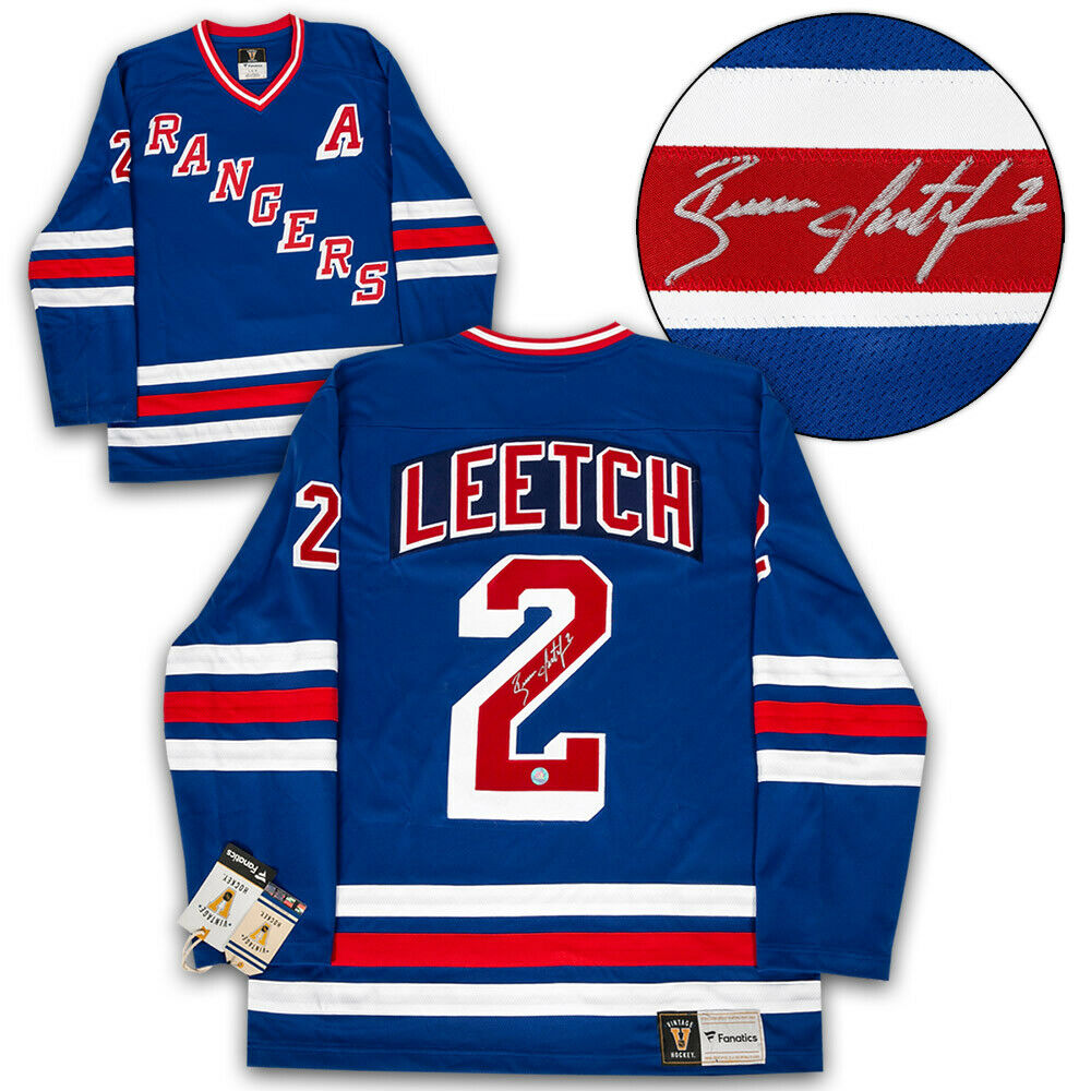 Brian Leetch New York Rangers Autographed Fanatics Vintage Jersey