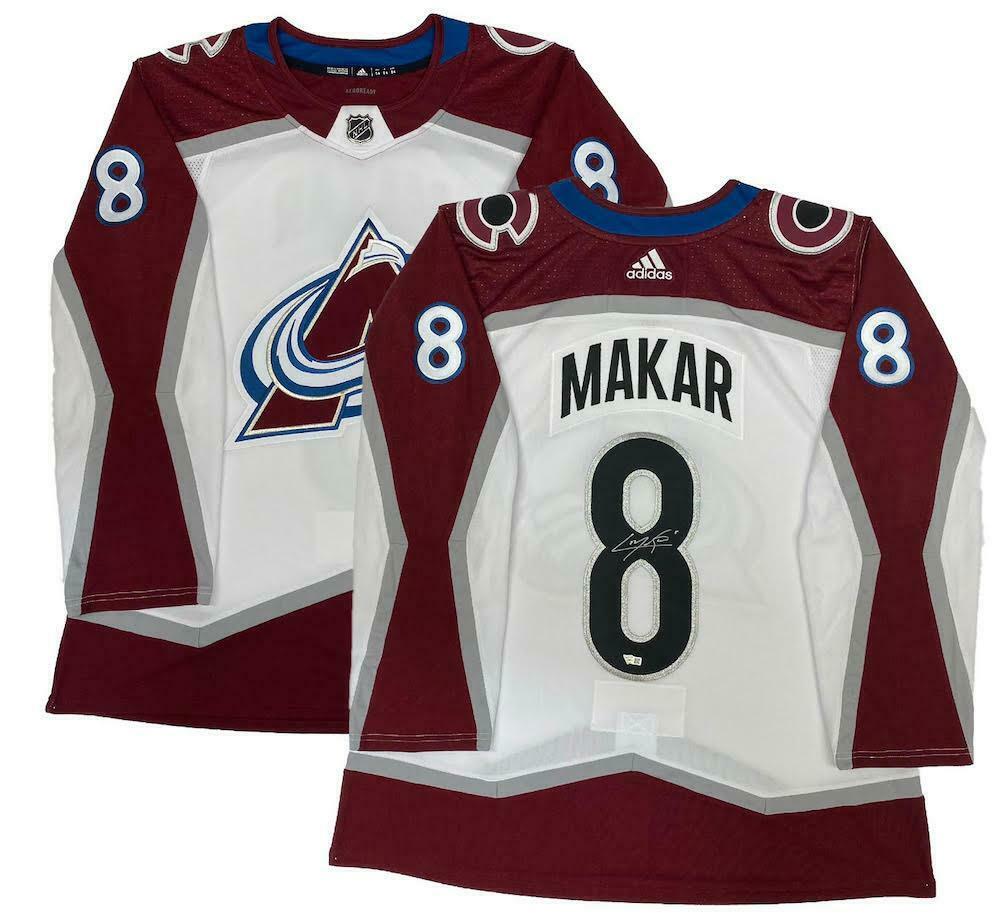 Cale Makar Colorado Avalanche Autographed White Adidas Jersey