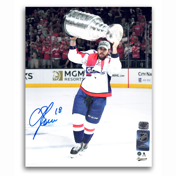 Chandler Stephenson Autographed Washington Capitals 2018 Stanley Cup 8x10 Photo