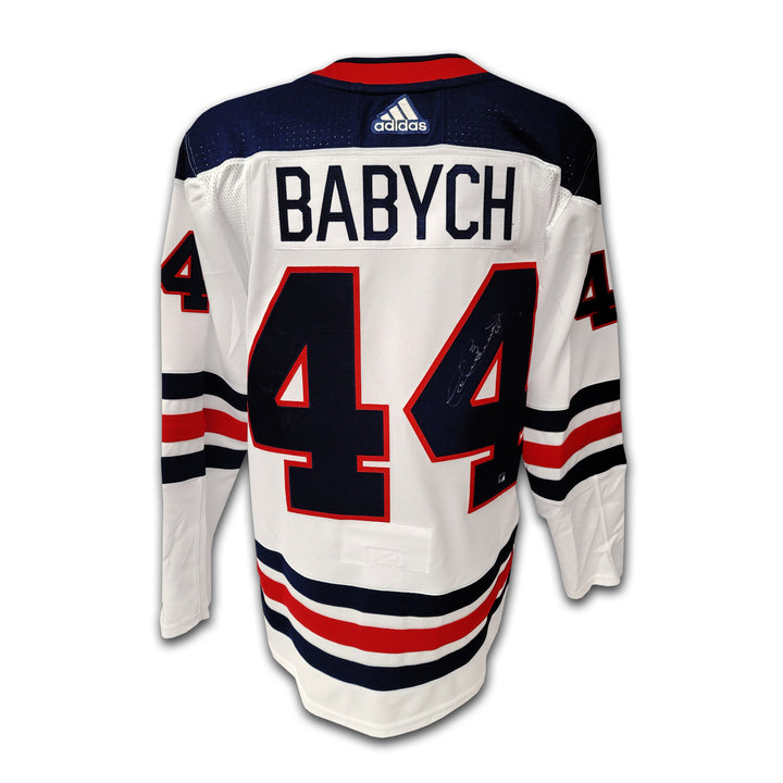 Dave Babych Winnipeg Jets 2019 Heritage Classic White Adidas Jersey
