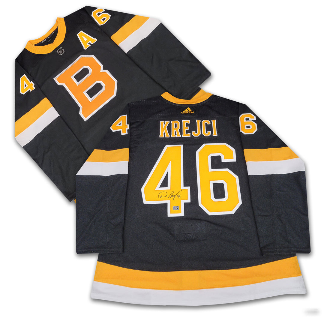 David Krejci Boston Bruins 2019-Present Black Third Adidas Jersey