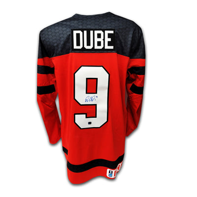 Dillon Dube 2018 Team Canada Red Nike Jersey