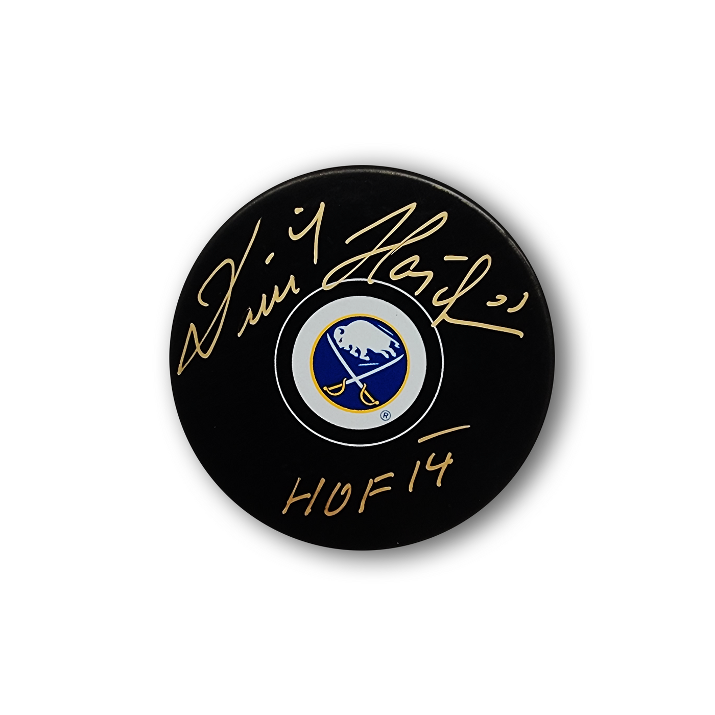 Dominik Hasek Autographed Buffalo Sabres Hockey Puck
