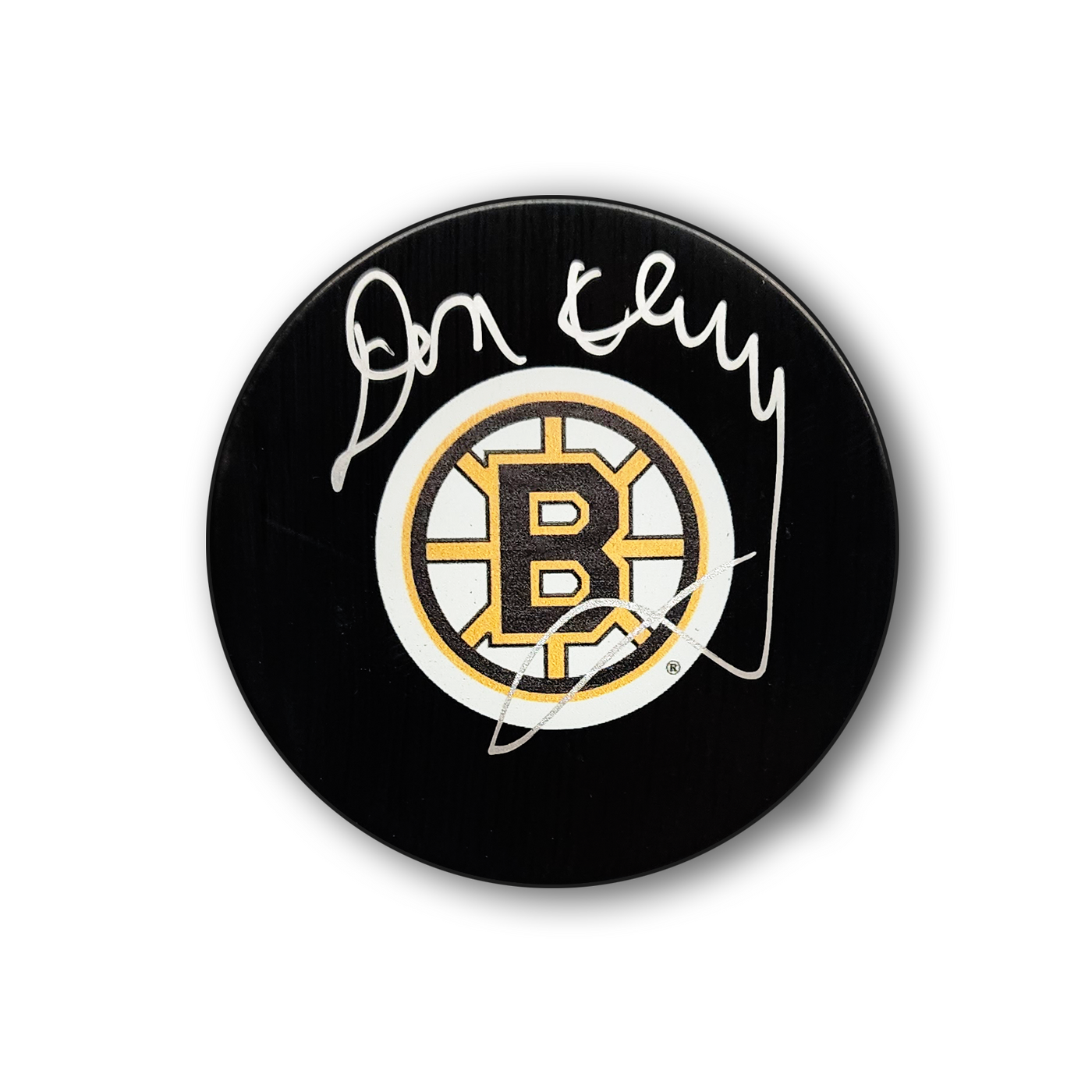 Don Cherry Autographed Boston Bruins Hockey Puck