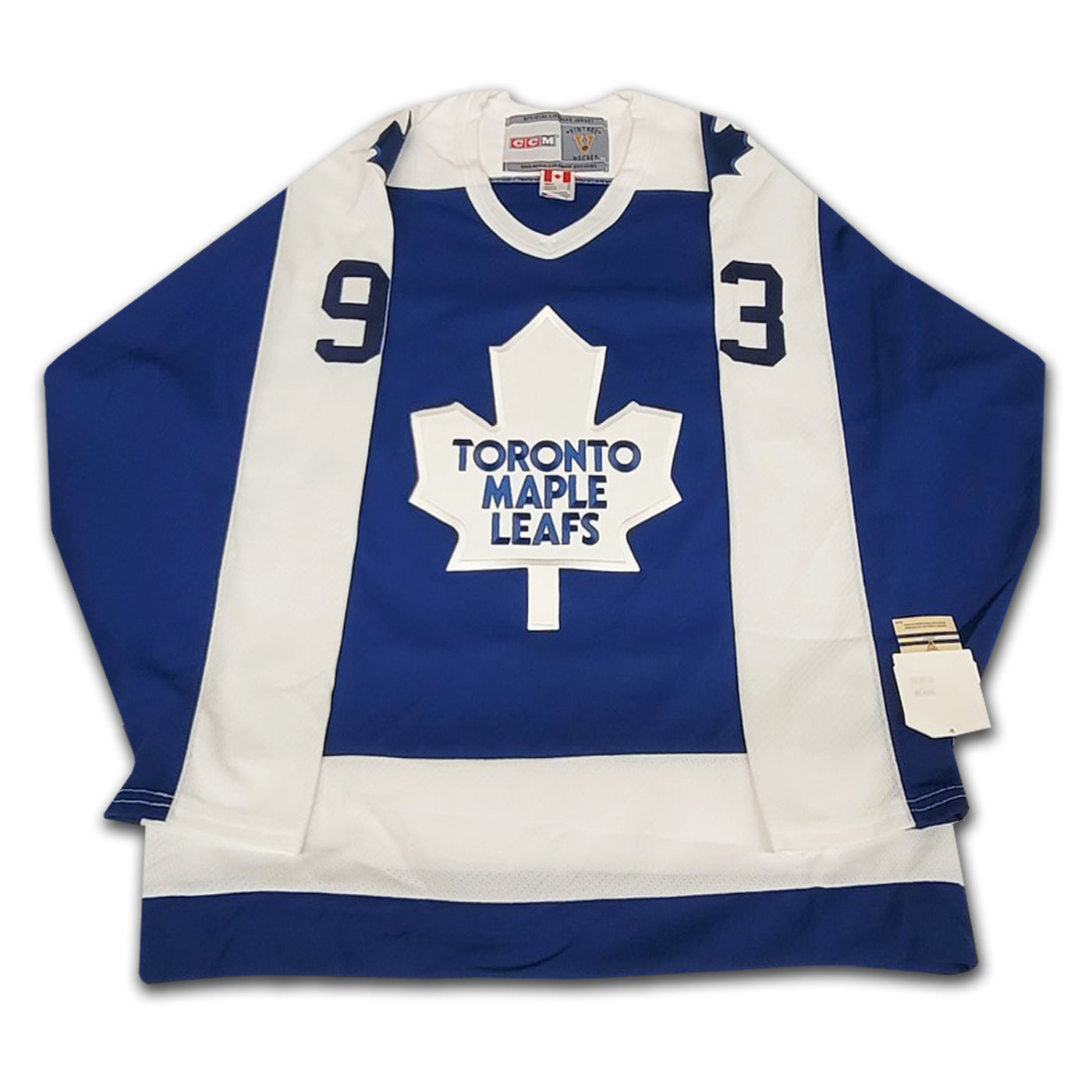 Doug Gilmour Rookie Year Toronto Maple Leafs Autographed CCM Vintage Hockey Jersey