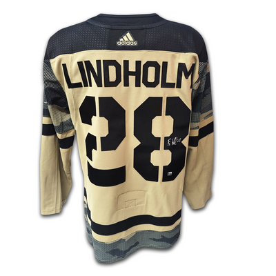 Elias Lindholm Calgary Flames 2022 Military Appreciation Night Adidas Jersey