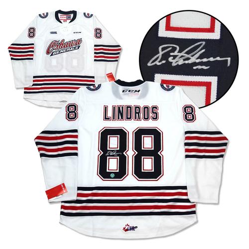 Eric Lindros Oshawa Generals Autographed CHL Hockey Jersey