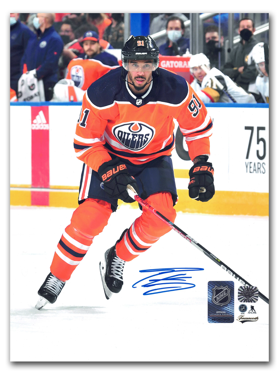 Evander Kane Edmonton Oilers Autographed 2017-2022 Home 8x10 Photo