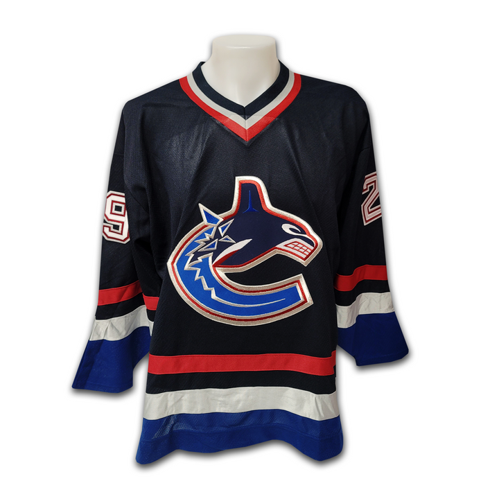 Felix Potvin Vancouver Canucks Navy Orca Jersey