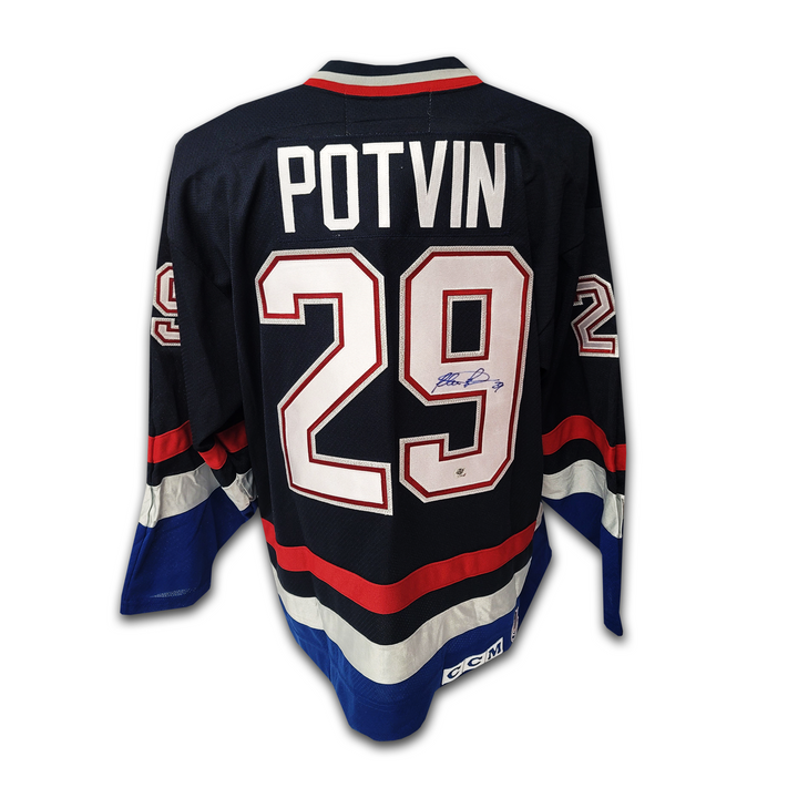 Felix Potvin Vancouver Canucks Navy Orca Jersey