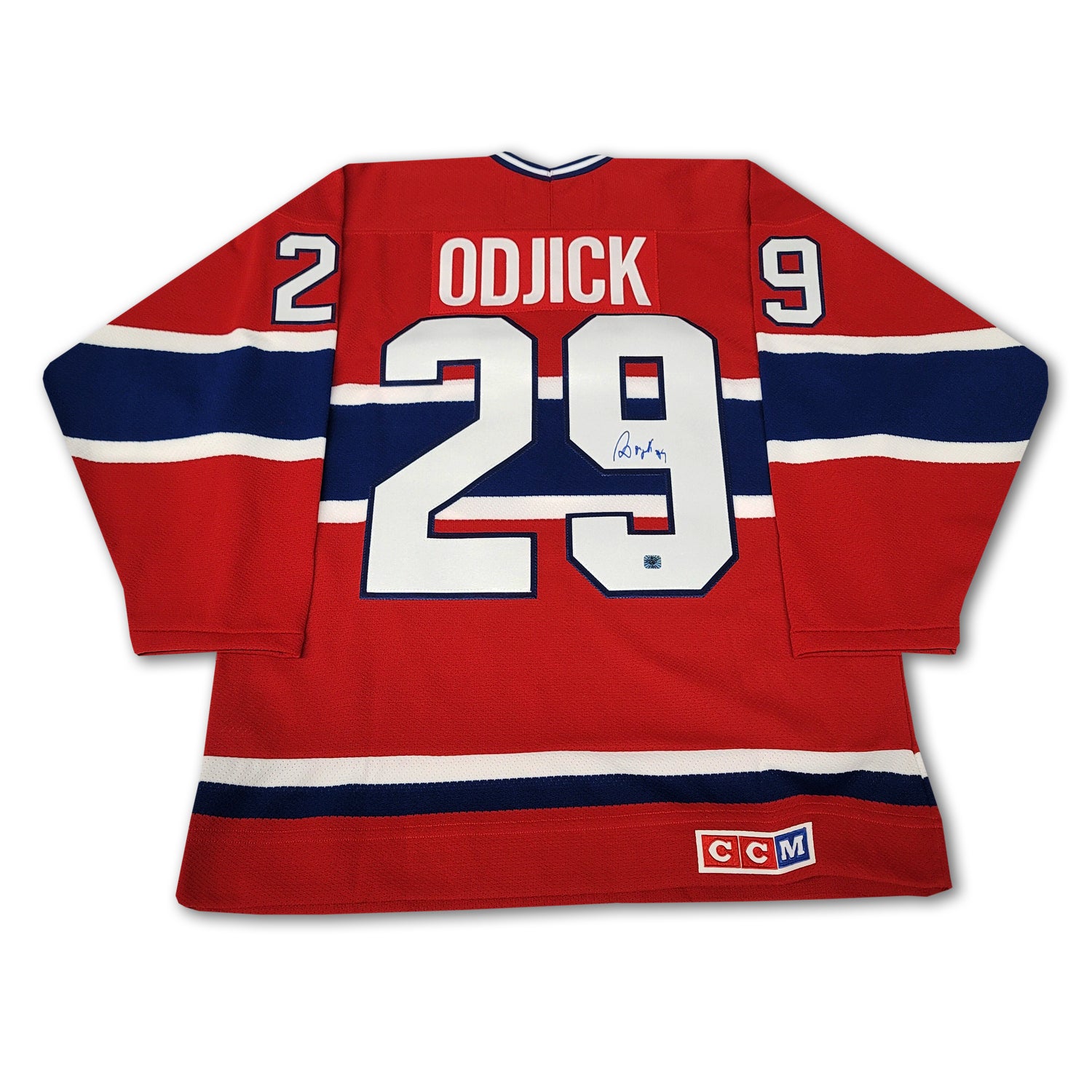 Gino Odjick Montreal Canadiens Red CCM Jersey East Coast Sports Collectibles