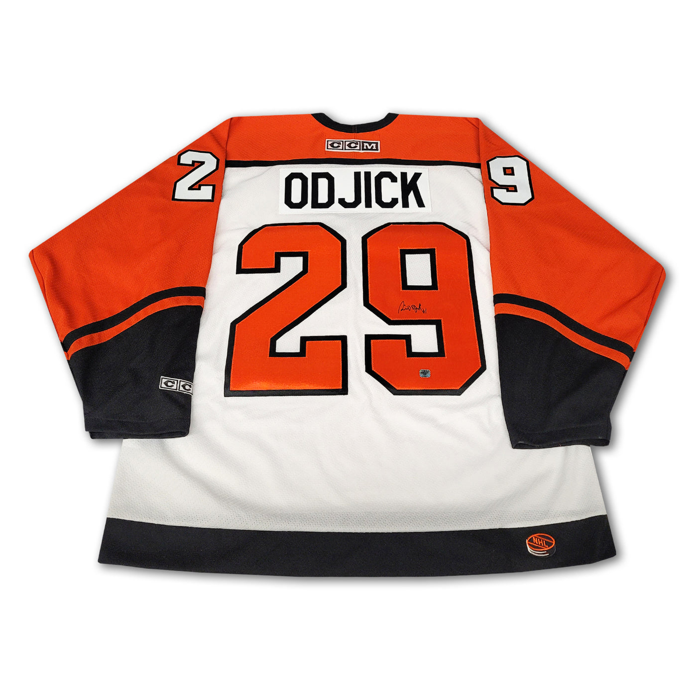 Gino Odjick Philadelphia Flyers White/Orange CCM Jersey