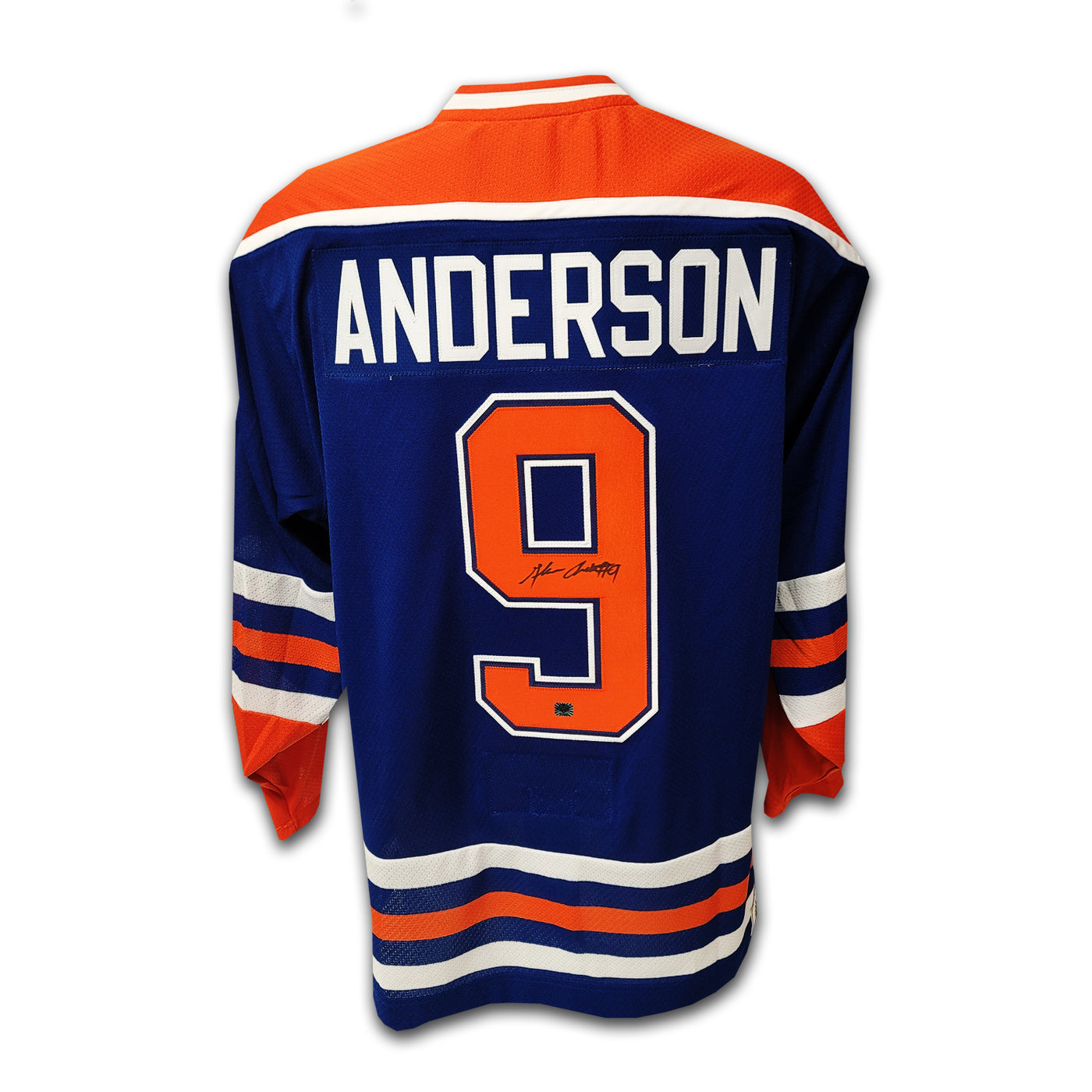 Glenn Anderson Edmonton Oilers Blue Adidas Team Classic