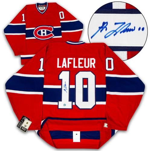 Guy Lafleur Montreal Canadiens Signed Adidas Team Classic Jersey
