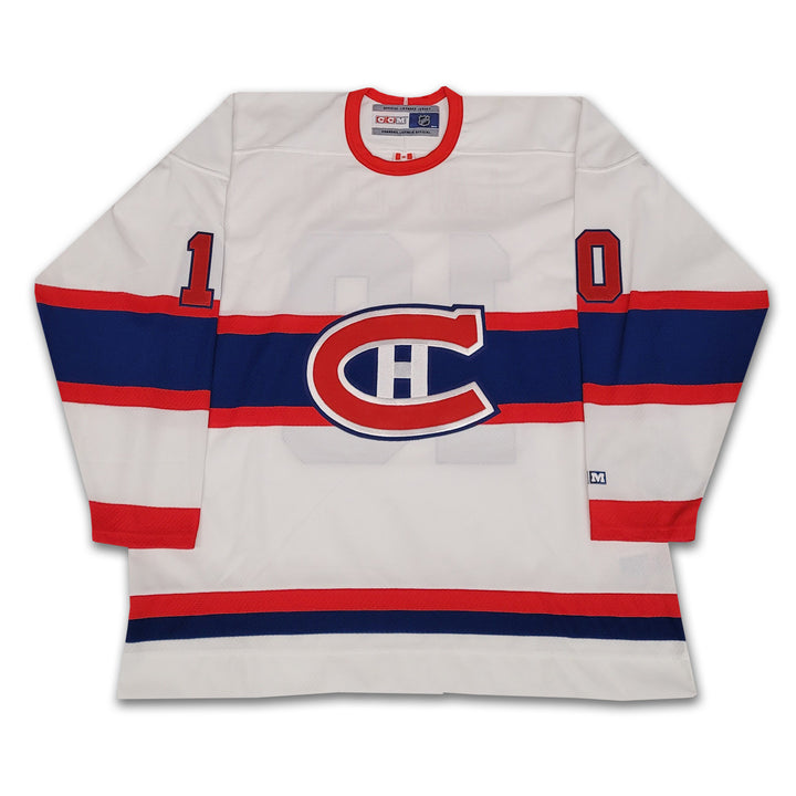 Guy Lafleur Montreal Canadiens Heritage Classic Autographed White CCM Jersey