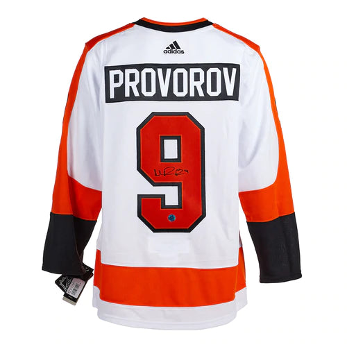 Ivan Provorov Philadelphia Flyers Signed White Adidas Jersey