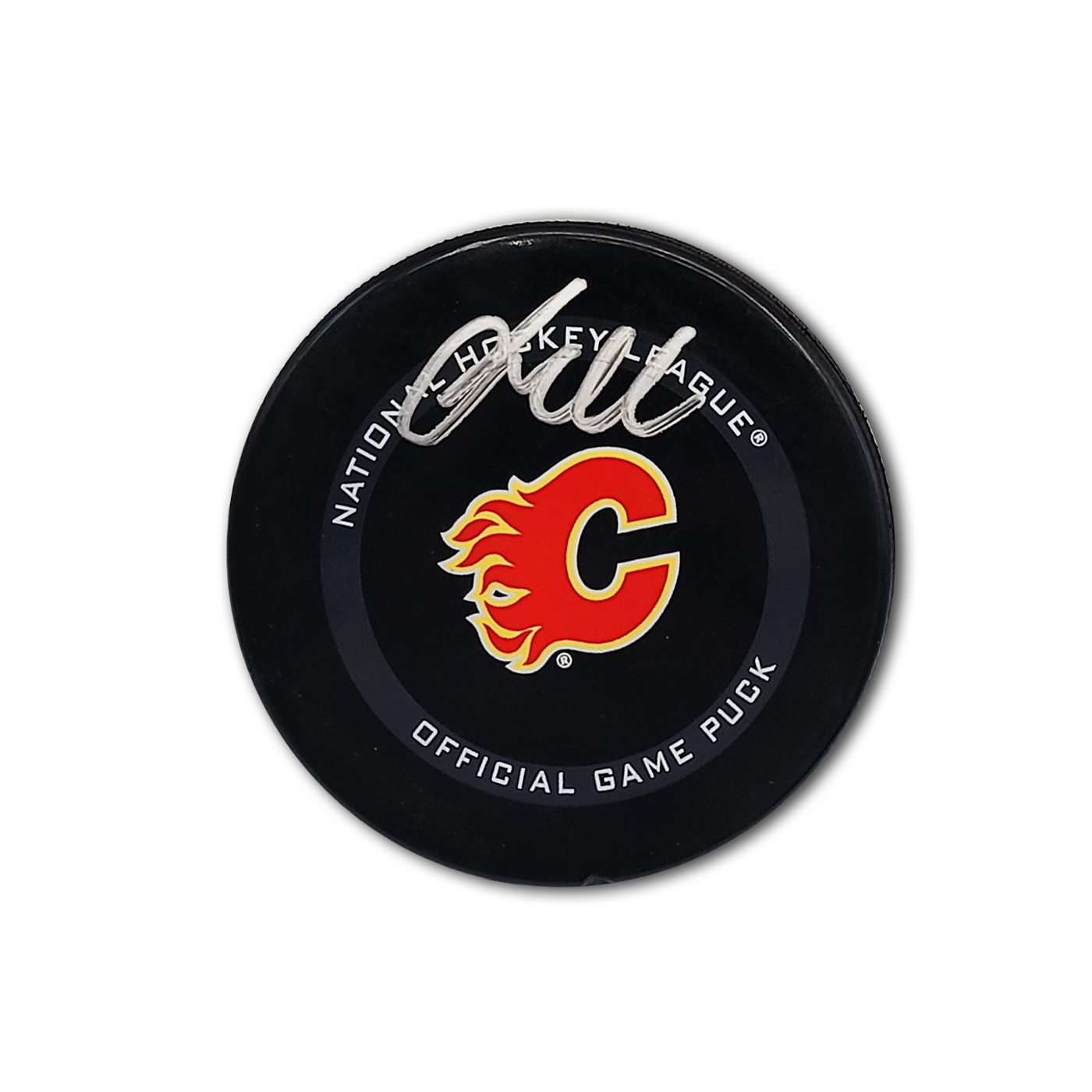 Jacob Markstrom Calgary Flames Official Autographed Hockey Puck
