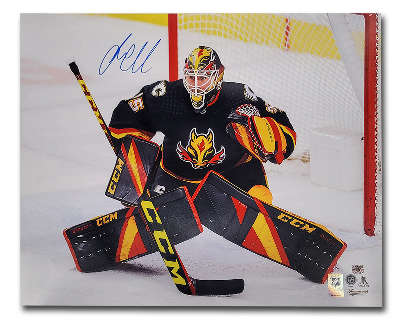 Jacob Markstrom Calgary Flames Reverse Retro Autographed 16x20 Photo