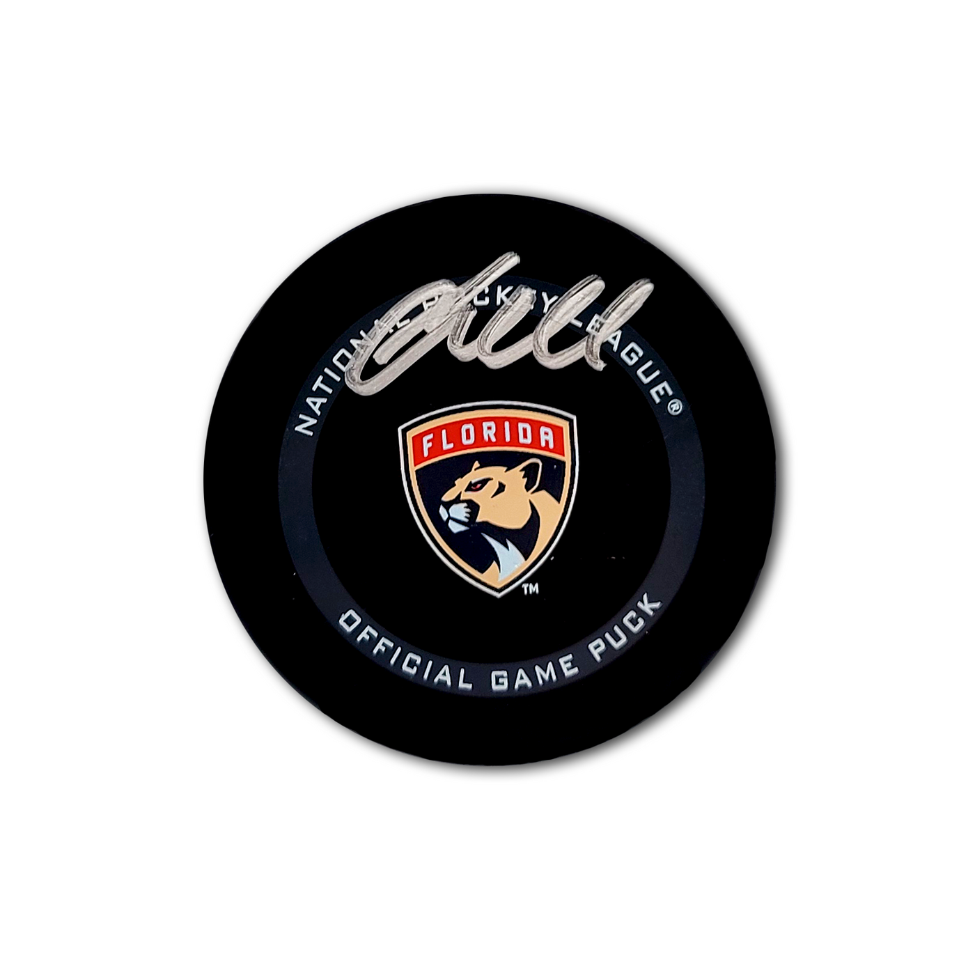 Jacob Markstrom Florida Panthers Official Autographed Hockey Puck