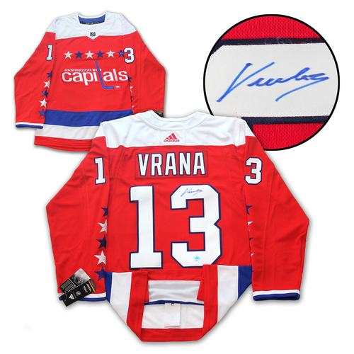 Jakub Vrana Washington Capitals Signed Retro ALT Adidas Jersey