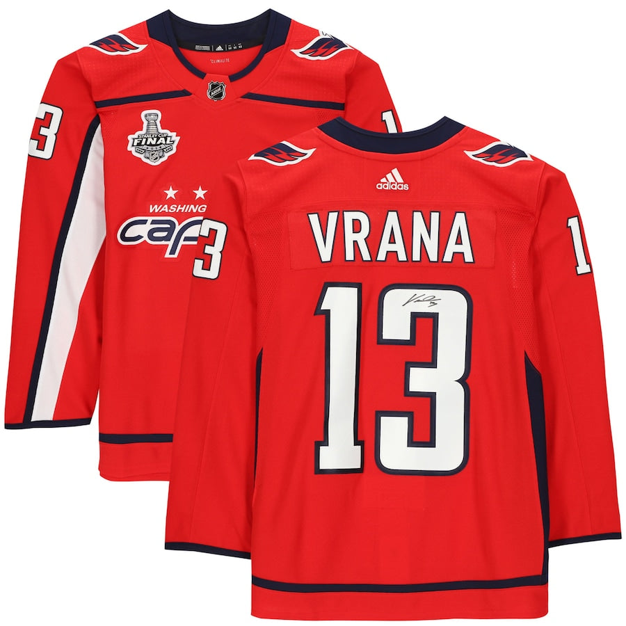 Jakub Vrana Washington Capitals 2018 Stanley Cup Adidas Jersey