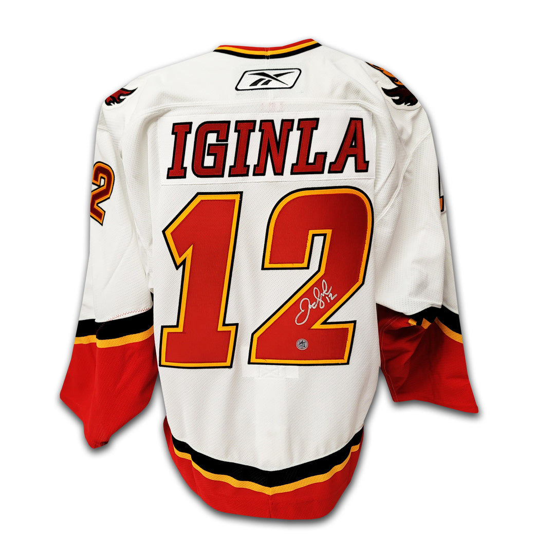 Jarome Iginla Calgary Flames White Reebok Authentic Jersey