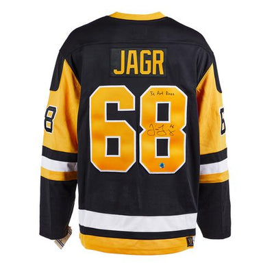 Jaromir Jagr Pittsburgh Penguins Signed 5x Art Ross Vintage Fanatics Jersey