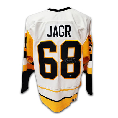 Jaromir Jagr Pittsburgh Penguins White CCM Jersey