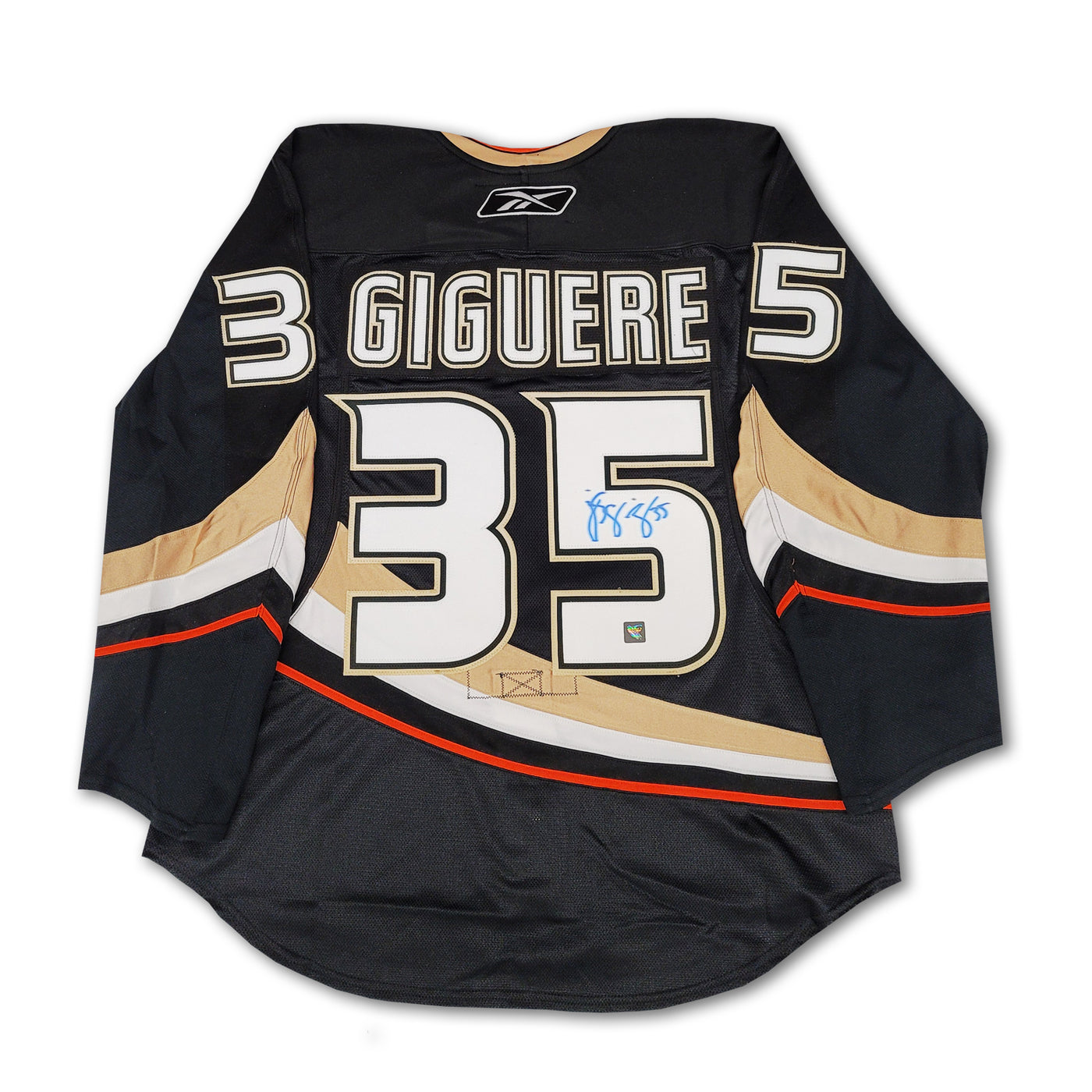 Jean-Sebastien Giguere Anaheim Ducks Black Reebok Authentic Jersey