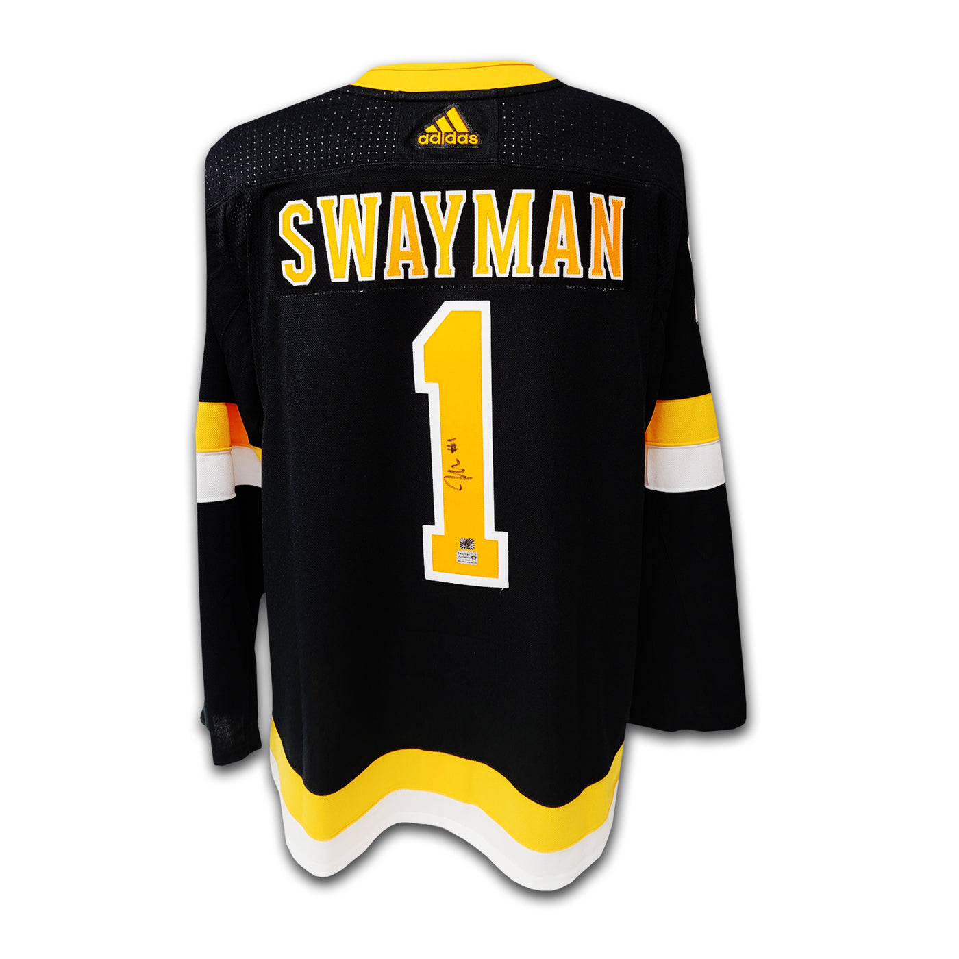 Jeremy Swayman Boston Bruins Third Adidas Jersey
