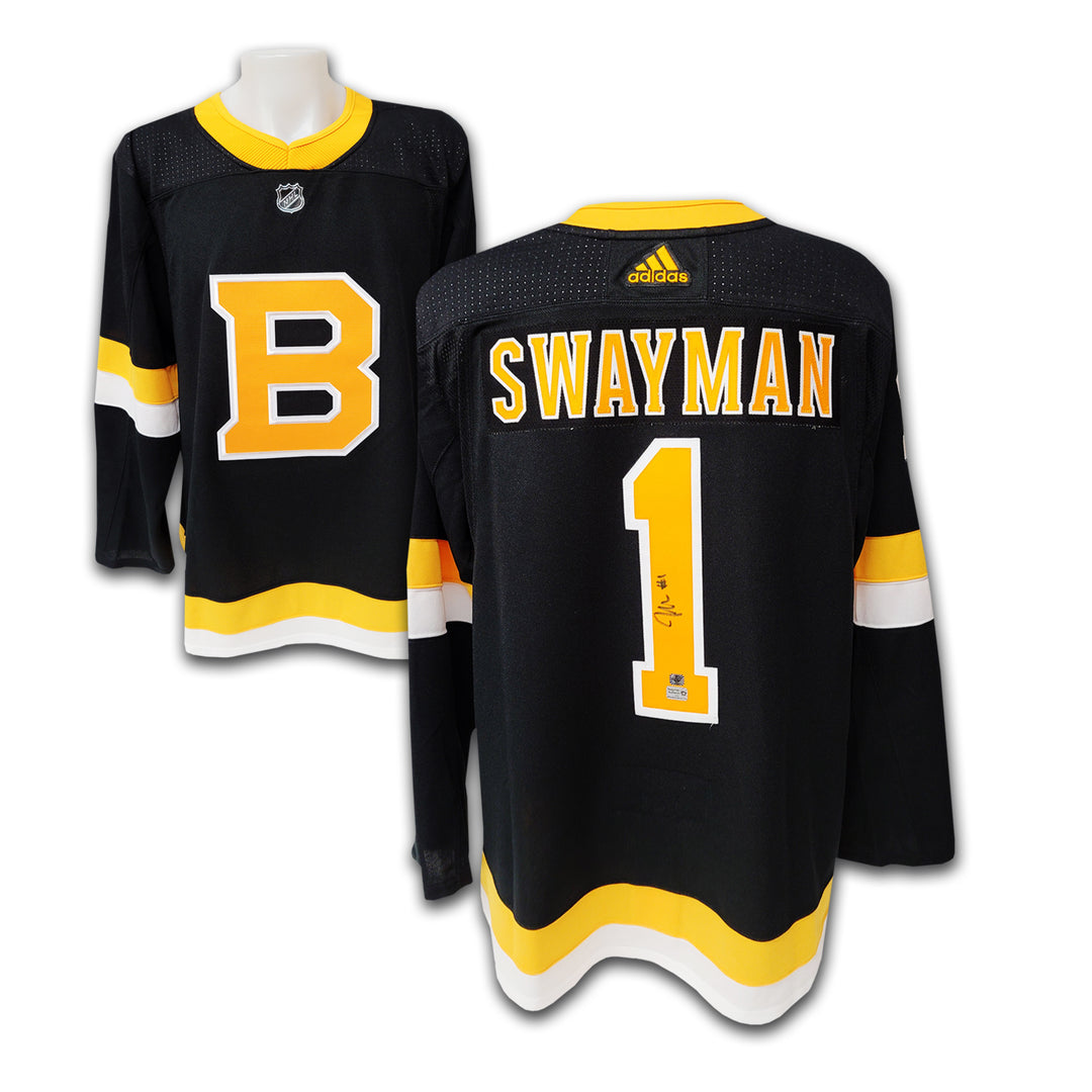 Jeremy Swayman Boston Bruins Third Adidas Jersey
