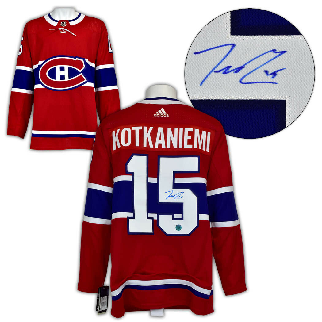 Jesperi Kotkaniemi Montreal Canadiens Autographed Red Adidas Authentic Jersey