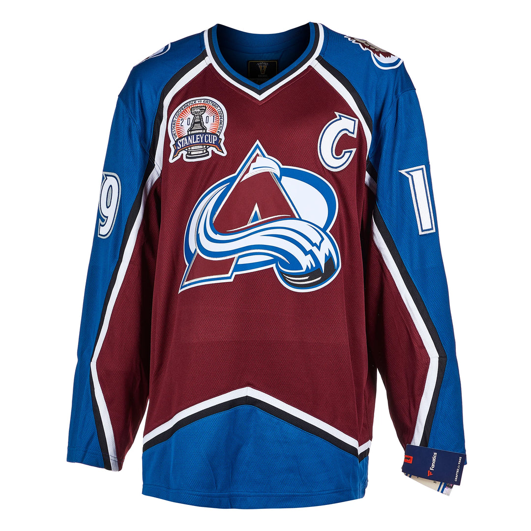 Joe Sakic Colorado Avalanche Autograhed 2001 Stanley Cup Fanatics Jersey