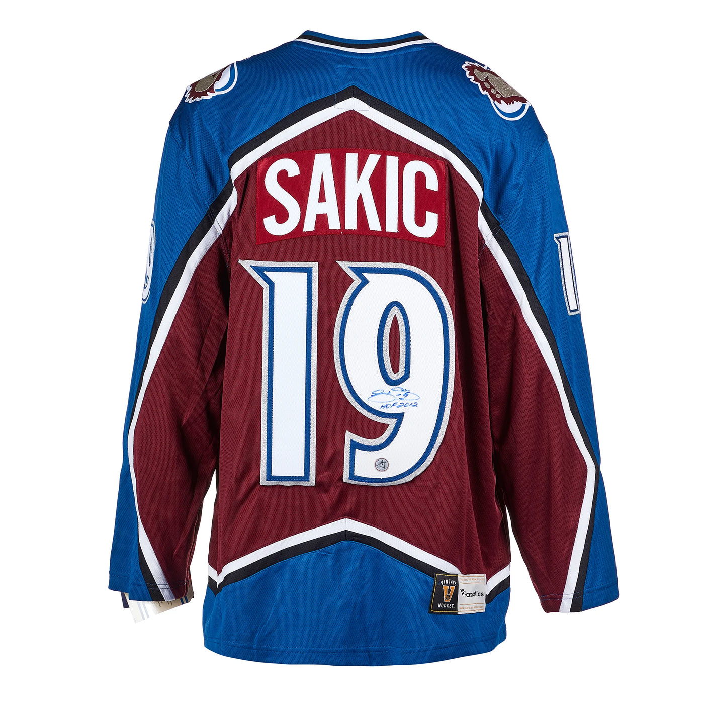 Joe Sakic Colorado Avalanche Autograhed 2001 Stanley Cup Fanatics Jersey