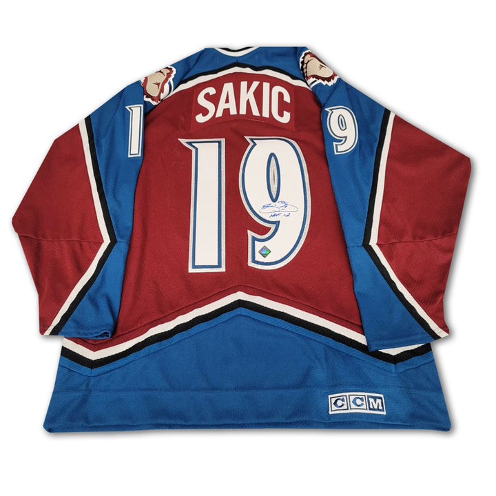 Joe Sakic Colorado Avalanche Burgundy Autographed CCM Jersey