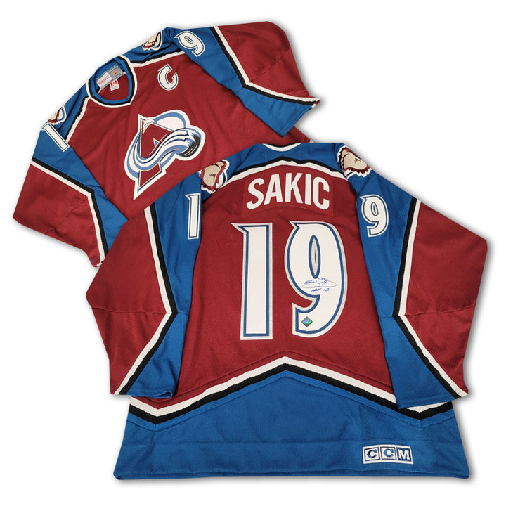 Joe Sakic Colorado Avalanche Burgundy Autographed CCM Jersey